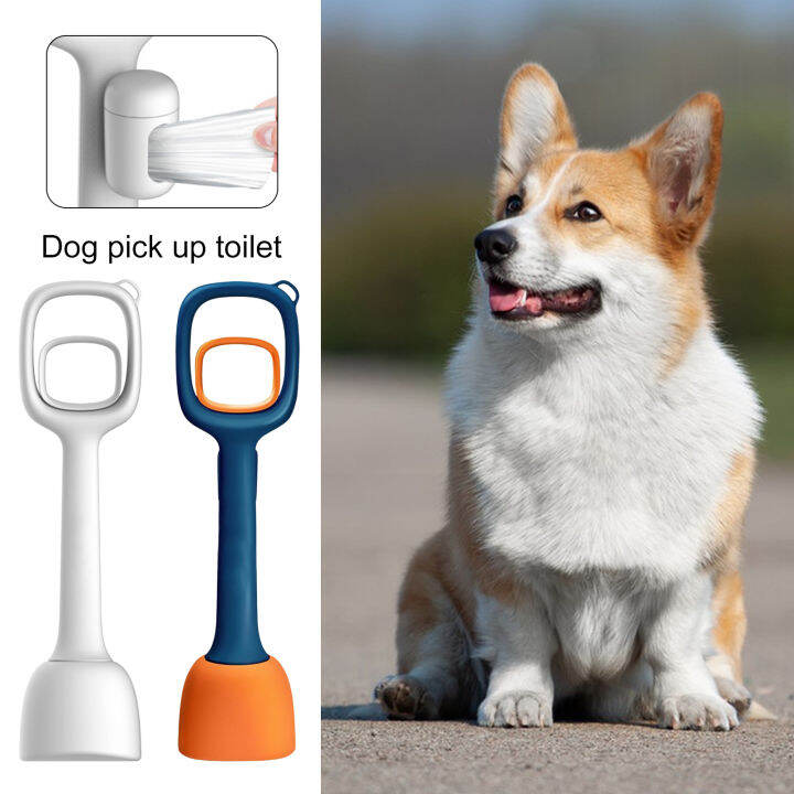 Pet Poop Picker with Climbing Buckle SawTooth Design Ergonomic Handle