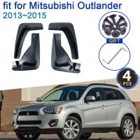 2013 2014สำหรับ Mitsubishi ASX RVR Outlander 2015รถยนต์บังโคลน4ชิ้นอุปกรณ์แต่งบังโคลนป้องกันการกระเด็น