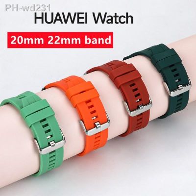 Sport Band For Huawei Watch GT 2 3 Pro/gt2/gt3 42mm 46mm belt Silicone Bracelet For Samsung Galaxy watch 4 5 pro 22mm 20mm Strap