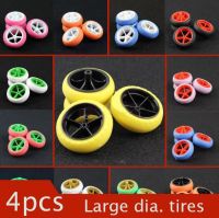 4ชิ้น Di Grande Diama Rotella A Gomma 5ฮ่า Parlato Pneumatico Per 1/32 Bilancia Tamiya Mini Moo Di Auto Da Corsa Giallo/verd/arancio/bianco/Blu