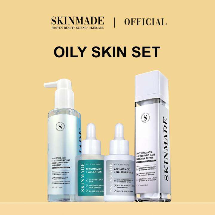 SKINMADE Oily Skin 4PCS Skincare Set | Lazada