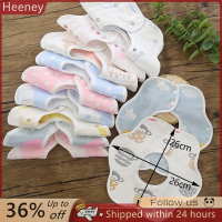 ? Heeney Baby bibs 360องศา Rotation gauze ผ้าผ้าพันคอผ้าพันคอผ้า Soft newborn Baby Stuff