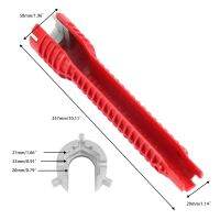 ประแจปล่อยควันแบบ8 In 1,ประแจหลายอันสำหรับอ่างล้างจานเครื่องมือติดตั้งอุปกรณ์ประปาห้องครัวเครื่องมือประแจซ่อมแซม