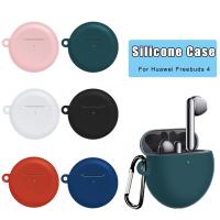 Freebuds 4 Soft Silicone with Keychain Anti-fall Shockproof Sleeve Cover Durable Headphone Accessorie