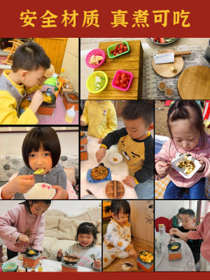 2023 ห้องครัวขนาดเล็กมินิเครื่องครัวจริงชุดทำอาหารจริงของเล่นจำลองสำหรับเด็กชายและเด็กหญิง