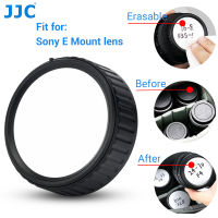 JJC ฝาปิดเลนส์ด้านหลังแบบเขียนได้ฝาปิดเลนส์ด้านหลังแบบลบได้สำหรับเลนส์ Sony E Mount,ตัวป้องกันเลนส์วัสดุ ABS