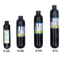 FBL  Black High Quality Tank 0.22L/ 0.36L /0.42L/0.5L 4500psi 300bar Mini Scuba Tank Pcp Carbon Fiber Tank Mini Pcp Compressed Carbon Dioxide Cylinder