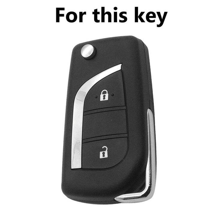 huawe-silicone-key-fob-car-remote-cover-shell-case-key-chain-ring-2-button-protector-for-toyota-corolla-highlander-rav-4-yaris-camry