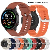 22mm Silicone Watchband For Xiaomi Mi Watch Color Replacement Bracelet Breathable Sports Bands For mi watch sport Accessories Smartwatches