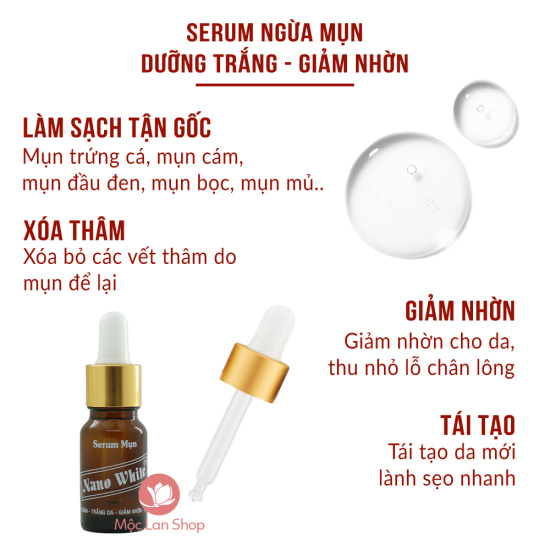 Serum ngừa mụn sẹo rỗ thâm dưỡng trắng, giảm nhờn và mịn da - ảnh sản phẩm 4