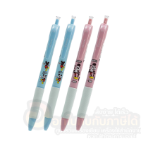 ปากกา Mickey Mouse ปากกาลูกลื่น กึ่งเจล แบบกด รหัส CM-5671 หมึกสีน้ำเงิน ขนาด 0.5 mm. บรรจุ 4ด้าม/แพ็ค จำนวน 1 แพ็ค พร้อมส่ง
