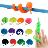 hot【cw】 5Pcs Twisty Worm Favors Fuzzy String New Strange Trick Kids