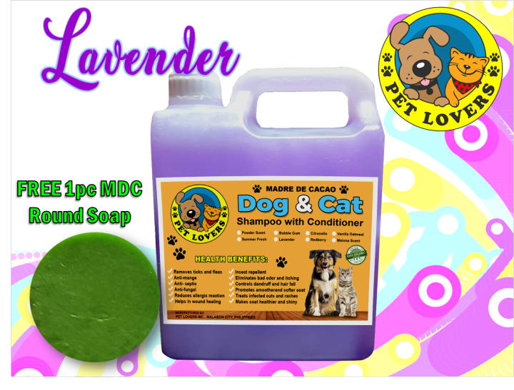 PET LOVERS DOG & CAT SHAMPOO in LAVENDER SCENT ( 1 LITER ) Lazada PH