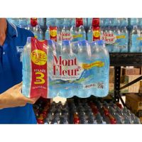 ? มองต์เฟลอ น้ำแร่ 0.5 ลิตร แพ็ค 12+3 ขวด น้ำดื่ม Mont Fleur Natural Mineral Water