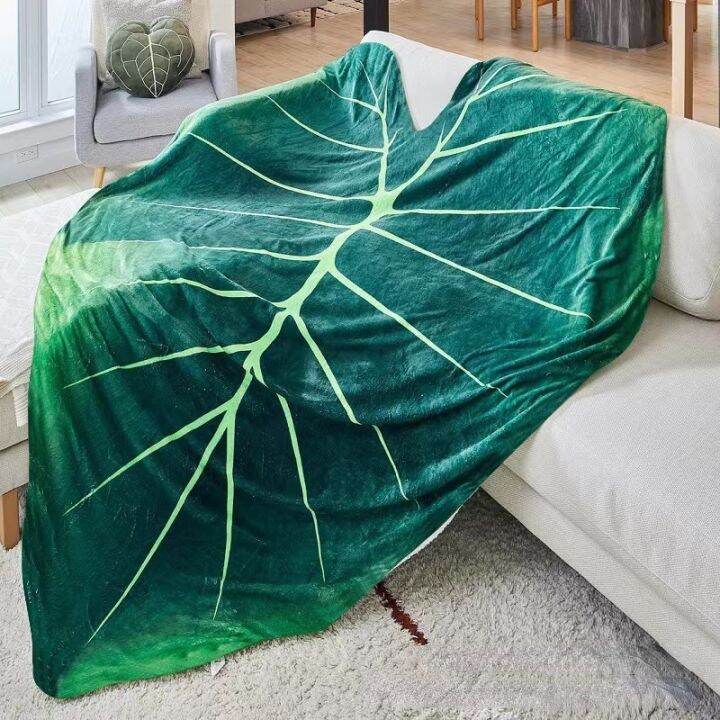 cw-super-soft-printed-leaves-throw-blanket-fleece-for-bed-sofa-room