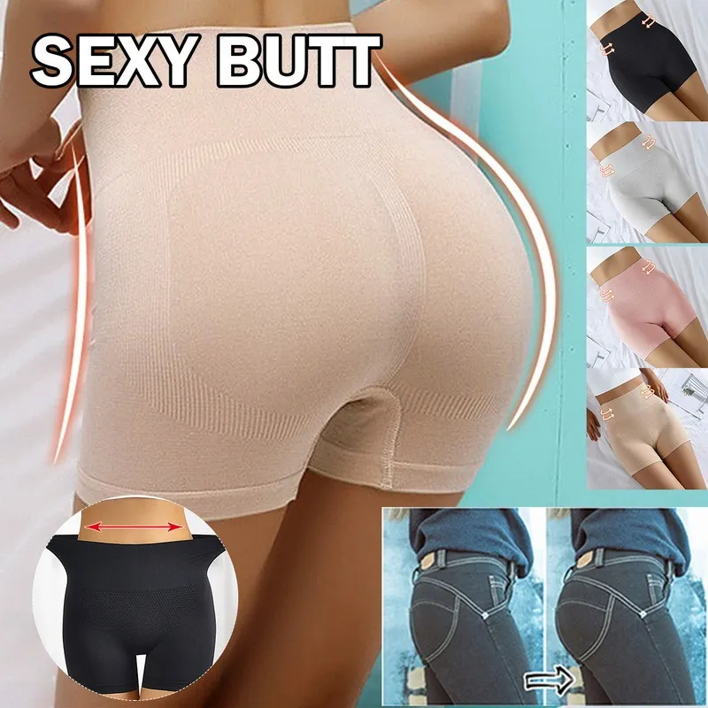 Women Safety Shorts Pants Seamless Nylon High Waist Panties Seamless  Boyshorts Pants Girls Slimming Underwear