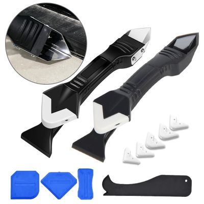 ►✾▤ 5 In 1 Silicone Scraper Sealant Smooth Remover Tool Set Caulking Finisher Smooth Grout Kit Floor Mould Removal Hand Tools Set