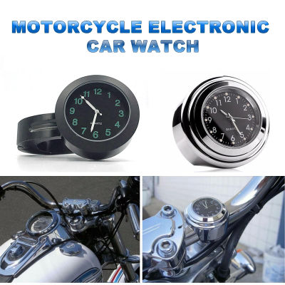 สากล78กันน้ำโครเมี่ยมรถจักรยานยนต์ H andlebar เมาควอตซ์นาฬิกานาฬิกาอลูมิเนียมนาฬิกาส่องสว่างอุปกรณ์เสริม Moto