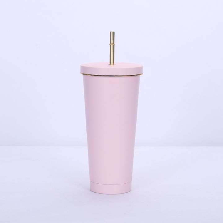 high-end-cups-750-500มิลลิลิตรสแตนเลสฟางแก้วนำมาใช้ใหม่แก้วขวดฉนวนที่มีฝาปิดนมชาถ้วยร้อน-drinkware-เครื่องใช้ในบ้าน