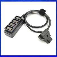 HVJ-Soft Flexible Cable Anton Bauer Dtap Plug Power Out To 4 D-tap Female Splitter Cable  D-tap Fourway Splitter