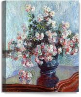 เบญจมาศ Claude Monet ขั้นตอนก่อนทำศิลปะศิลปะบนผนังผ้าใบ Giclee สำหรับการตกแต่งบ้าน30X24 X15