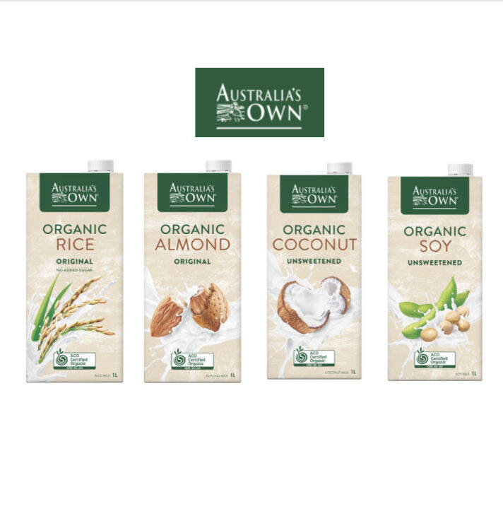 Organic Milk Australia's Own 1L - Susu Vegan Gluten Free Rice Almond ...