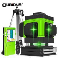 CLUBIONA 12 Lines Laser Level Green Line Self Leveling 360 Horizontal And Vertical Super Powerful Green Beam Laser Level