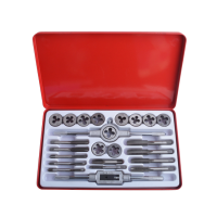 24pcs Thread forming tools Tap and Die kit for M5 M6 M8 M10 M12 screw bolt nut Coarse Fine thread pitch tapping