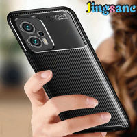 Jingsanc สำหรับ Xiaomi POCO F4 /Poco X4 GT โทรศัพท์กรณีหรูหราด้วงคาร์บอนไฟเบอร์ Soft TPU บางเฉียบป้องกันลายนิ้วมือกันกระแทกเกราะป้องกันปก