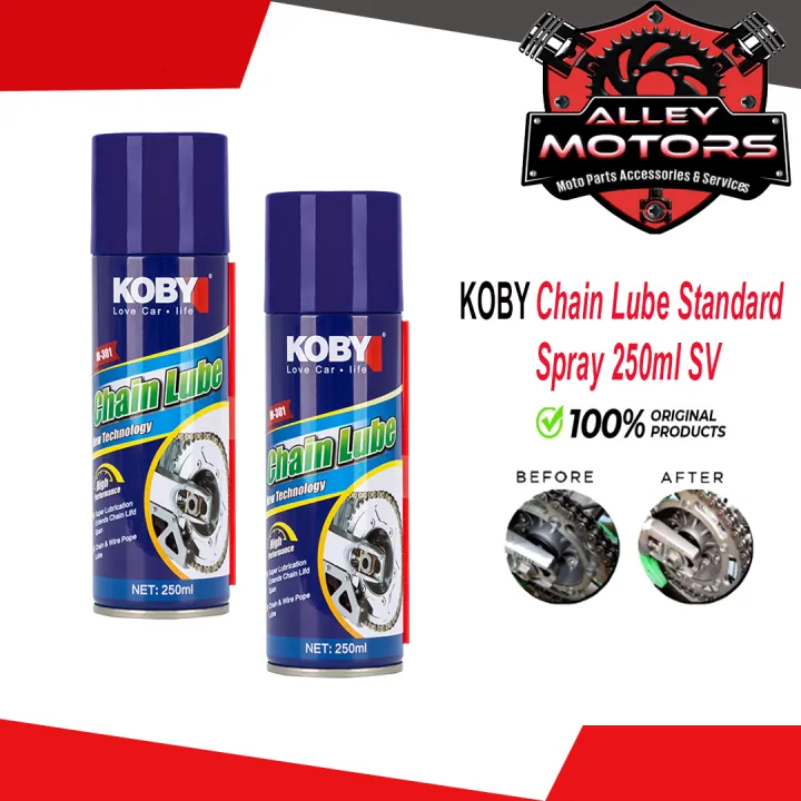 KOBY CHAIN LUBE STANDARD 250mL SV l Chain Lubricant By Alley Motors