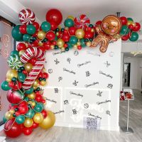 102pcs/set Merry Christmas Balloons Set Santa Claus Snowman Tree Bell Balloon for 2020 Christmas Party Decoration Xmas Supplies