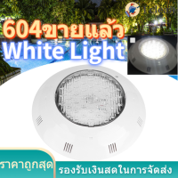 AC12V แสงสีขาว 12/18/25/35W ไฟ LED สระว่ายน้ำ IP68 กันน้ำความสว่างสูงไฟใต้น้ำ