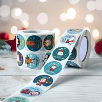Merry Christmas Stickers Envelopes Baking Decorative Sealing Labels Sticker Party Supplies Stationery Stickers Labels