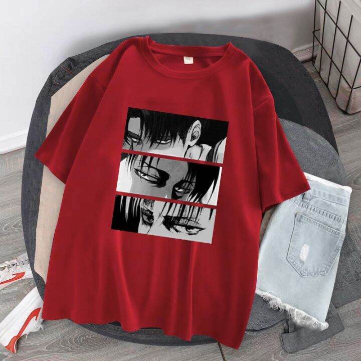 เสื้อยืด-แขนสั้น-ลายการ์ตูนอะนิเมะญี่ปุ่น-โอเวอร์ไซซ์-แฟชั่นสำหรับผู้หญิง