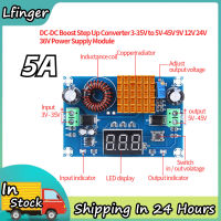 ตัวแปลงไฟฟ้าโมดูลปรับแรงดันไฟฟ้า DC 3-35V ถึง5V-45V 5A โมดูลจ่ายไฟ DC พร้อม USB