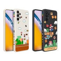 Cartoon M-Marios Phone Case For Samsung A73 A53 A50 A12 A22 A52 A52S A51 A72 A71 A32 A20 A21S A11 5G Silicone Cover Phone Cases