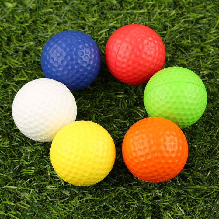 กีฬากอล์ฟโฟมลูกกอล์ฟพลาสติกใช้ในร่มแบบนิ่มคุณภาพสูงทนทานสำหรับฝึกปฏิบัติเล่นกอล์ฟ