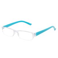 Ultralight Transparent Silver Resin Lens Plastic Colorful Red Leg Mirror Eyewear Reading Glasses Men Women Presbyopic Glasses