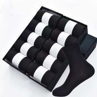 【jw】  10 Pairs Mens Cotton Socks New Business Men Soft Breathable for Male