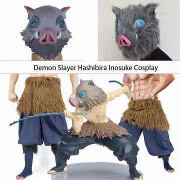 Cheap Hashibira Inosuke Cosplay Masks Anime Demon Slayer Pig Head Props |  Joom