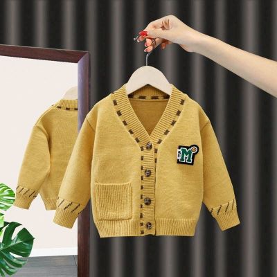 2023 Autumn Winter Girls Boys Knitting Sweaters Baby Kids Children Cardigan outfits