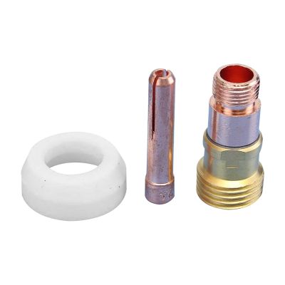 3Pcs TIG Welding Machine Accessories Torch Gas Cups Lens for WP-17/18 2.4MM 3/32inch Welding Torches Parts