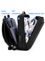 REJS LANGT Anti-Theft Backpack with Charging 15.6 Inch Laptop Backpacks Men Business Daily Work Waterproof Travel Bag Mochila