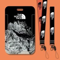 【hot sale】 ♨ B11 Creative Cartoon the-North-Face California highway Student Card Holder With Cute NK Lanyard