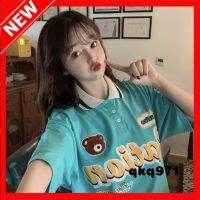 qkq971 WomenS Summer New Loose All-Match Polo Shirt T-Shirt