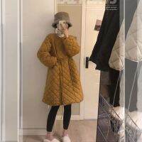 ฤดูหนาวใหม่หนาฤดูหนาว Parka Jacket เกาหลีเพชรผ้าฝ้ายเบาะแจ็คเก็ตหญิง Harajuku เบาะ Dress