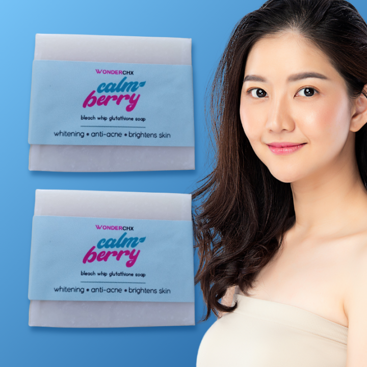 Calmberry Glutathione Whitening Soap Bar for Skin Whitening Anti Acne