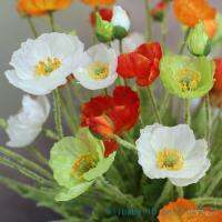 【DT】 hot  1 PCS Beautiful Artificial Poppy Silk Flowers Home Wedding Decoration Gift F263