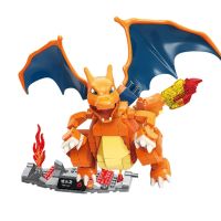 โอซี♠Fenyun ตรัสรู้บล็อกตัวต่อ B0108 Charizard Pokémon บล็อกตัวต่อใช้ได้กับเลโก้อณุภาคเล็กโมเดลชุดประกอบ