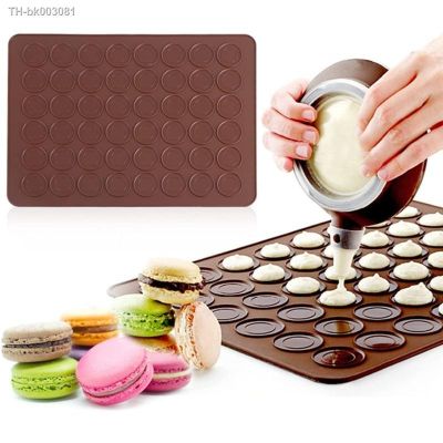 ❈ 48/30 Holes Non-Stick Silicone Macaron Macaroon Pastry Oven Baking Mould Sheet Mat Diy Mold Useful Tools Cake Bakeware Cake Mold